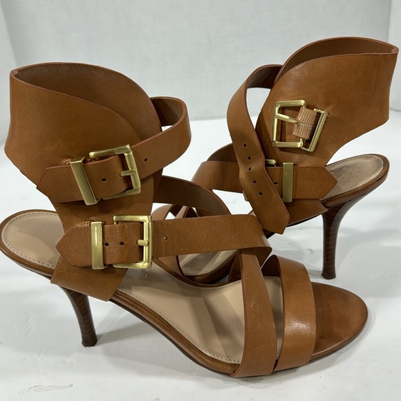 Women Guess open toe heels brown upper leather - Picture 7 of 7